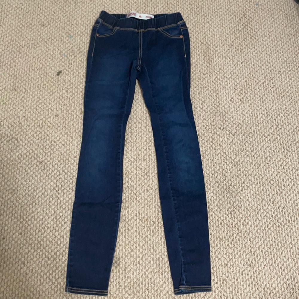 Blue jeggings